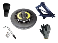 Sada - Dojazdové koleso VW TIGUAN R18 5x112x57,1 + GOLA KĽÚČ + HEVER + OBAL NA HEVER